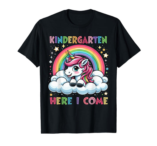 First Day Of Kindergarten Shirt Girls Unicorn Back To School T-Shirt