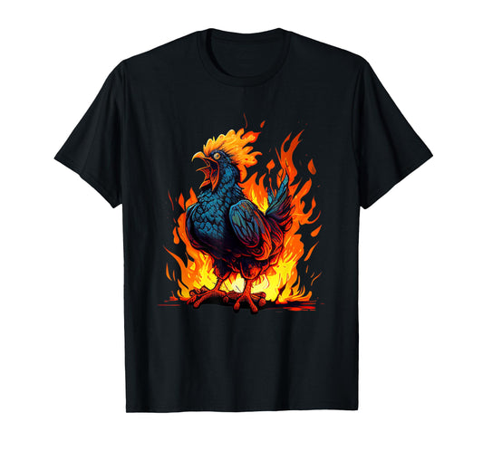 Angry Rooster for Hot Chicken and Hell Roosters Lovers T-Shirt