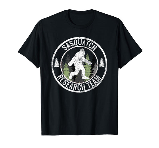 SASQUATCH RESEARCH TEAM Bigfoot T Shirt Funny Novelty Gift T-Shirt