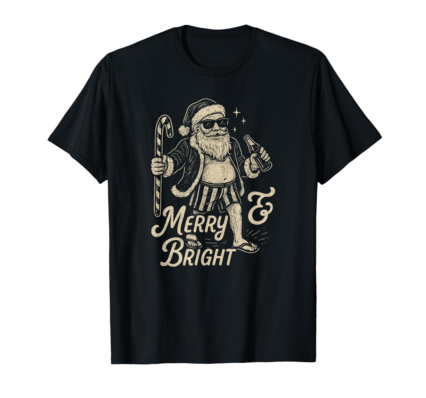 Cool Vintage Santa Clause Party Design T-Shirt