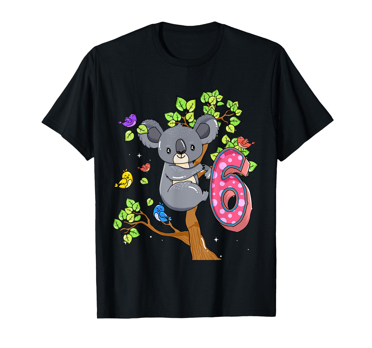 Koala Bear 6th Birthday Girl 6 Year Old Birthday Koalas Bday T-Shirt