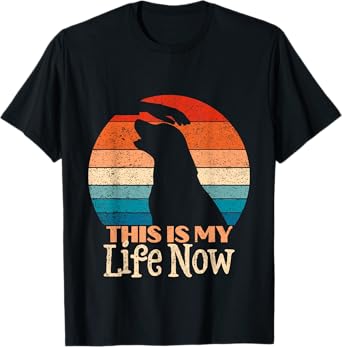 Distressed Retro Labrador Retriever This Is My Life Now T-Shirt
