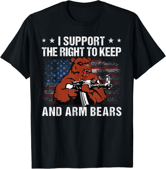 2nd I Support The Right To Keep And Arm Bears T-Shirt