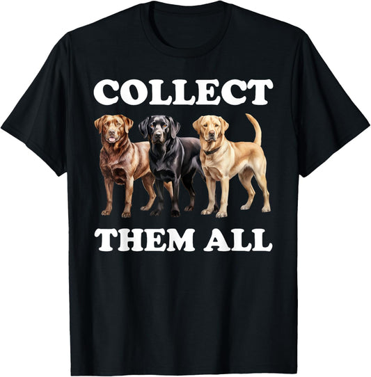 Unisex-Kids Funny Labrador Dog T-Shirt, Black, Small, Short Sleeve, Polyester 100%