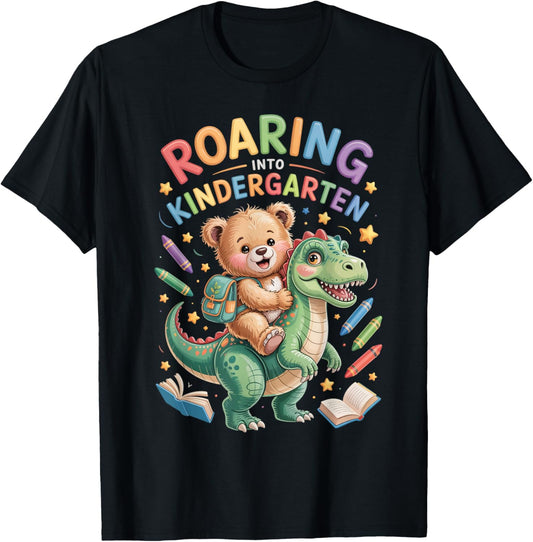 Dinosaur Kindergarten Back to School First Day of School Boy T-Shirt