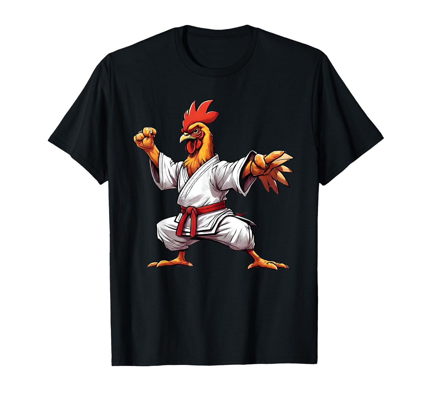 Karate Taekwondo Judo Kung Fu Chicken Rooster Gift Men Women T-Shirt