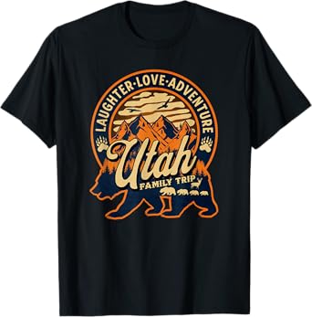 Utah Family Trip Mountains Camping Adventure Souvenir T-Shirt