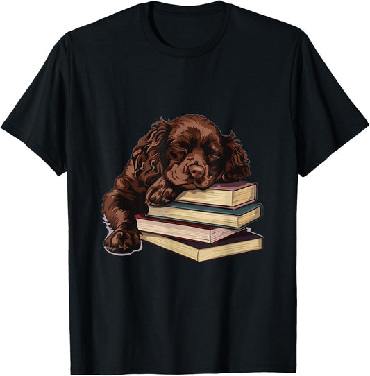 Boykin Spaniel Books Dog Breed Graphic T-Shirt