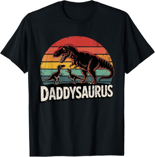 Daddysaurus Dinosaur Daddy Saurus Funny Fathers Day T-Shirt