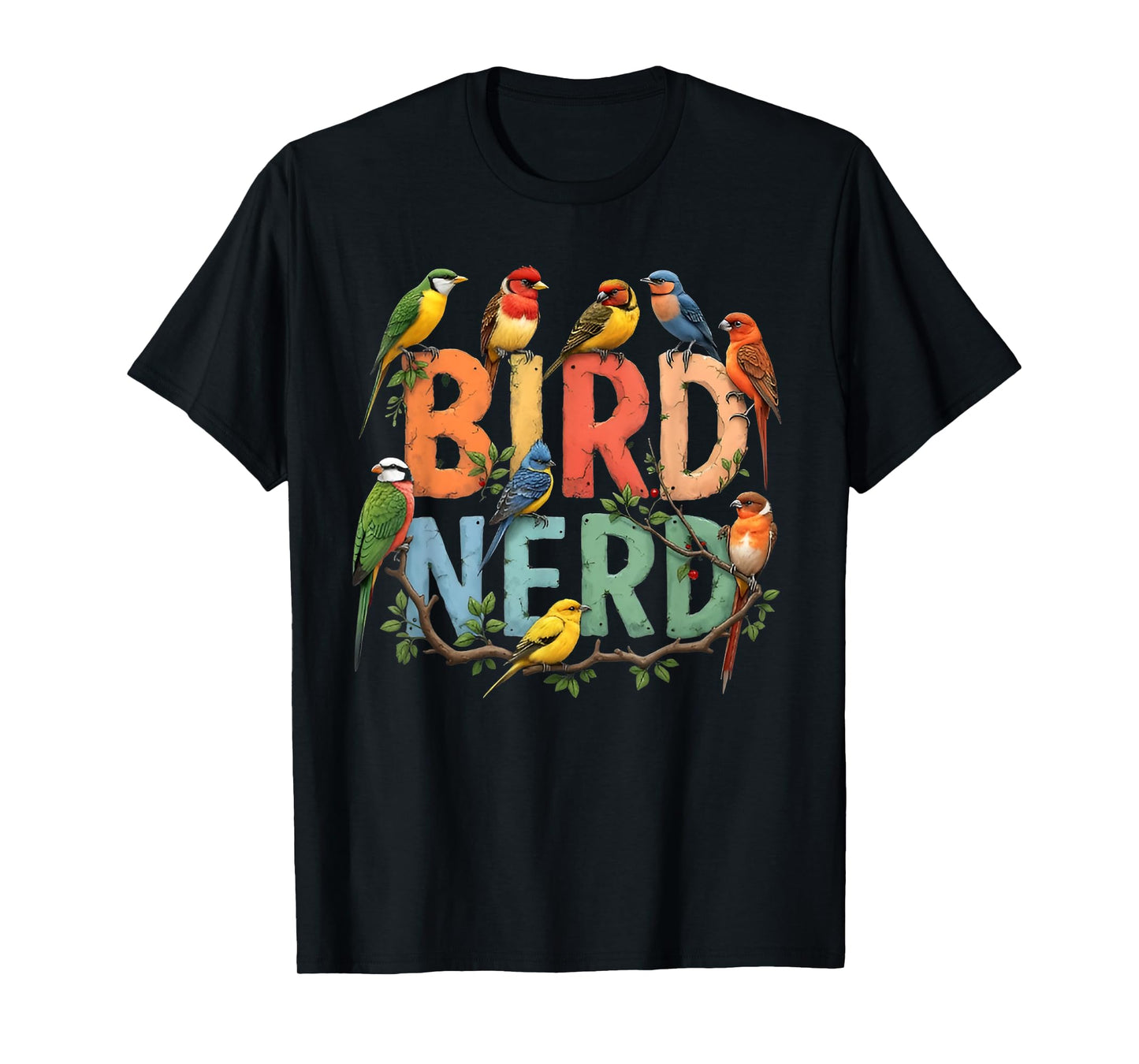 Bird Nerd Funny Bird Watching Birding Bird Lover Watcher T-Shirt