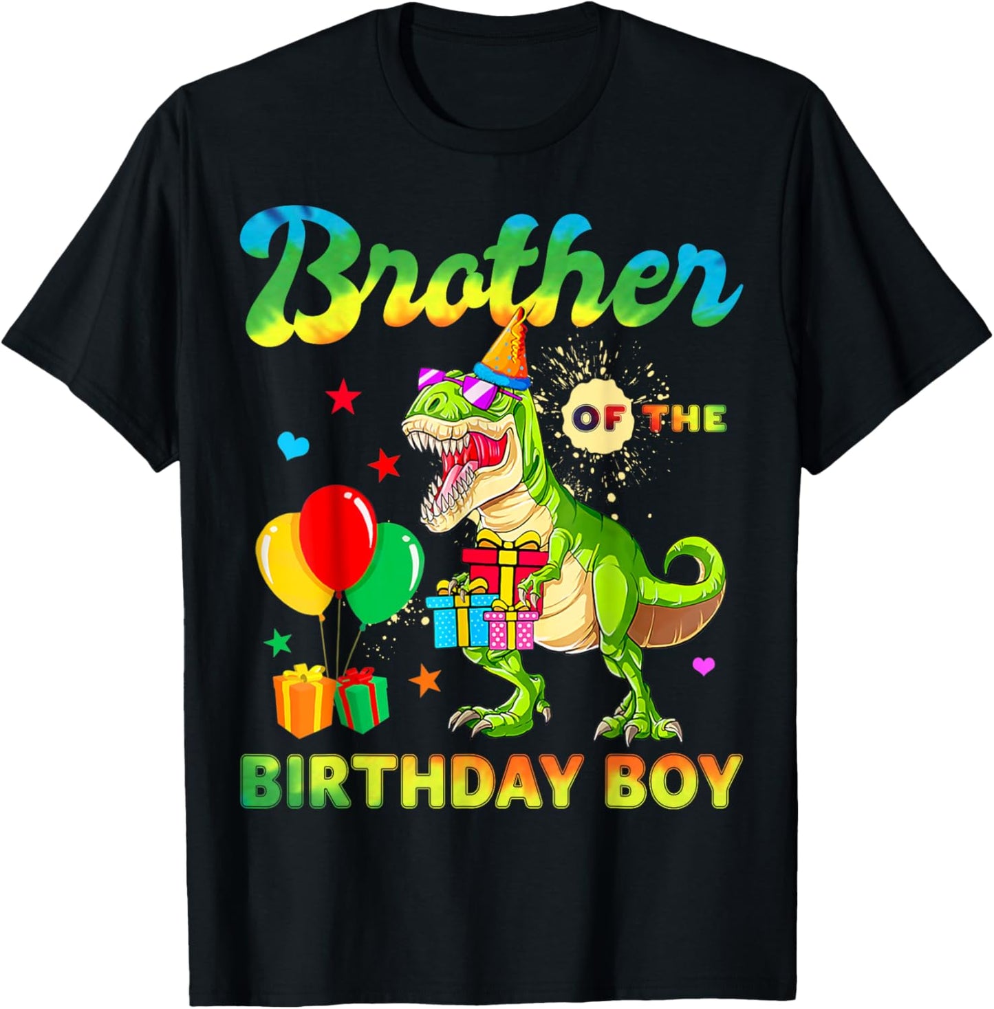 Brother of the Birthday Boy Matching Family Dinosaur Gift T-Shirt