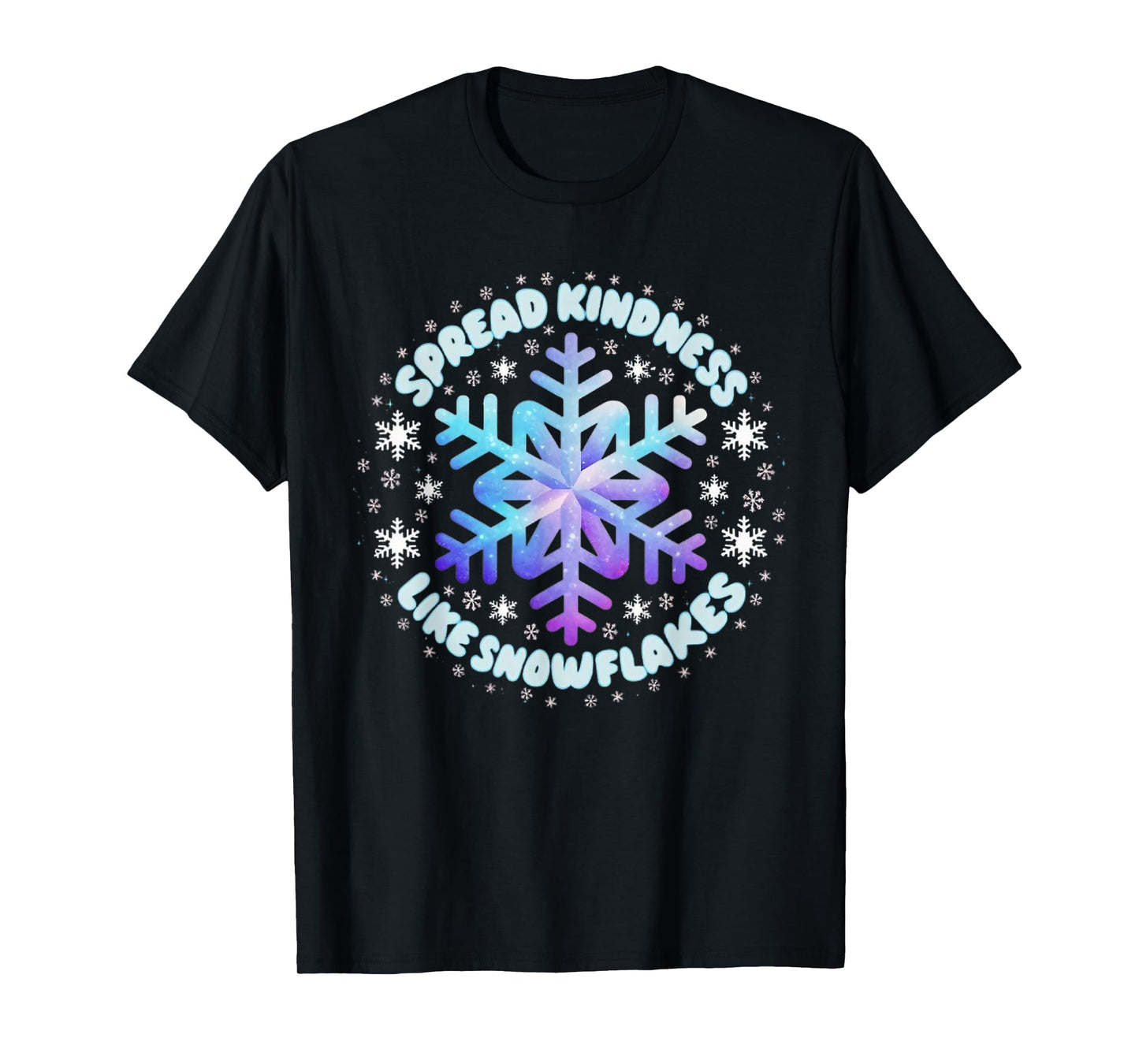 Spread Kindness Like Snowflakes Christmas Teacher Unity Day T-Shirt