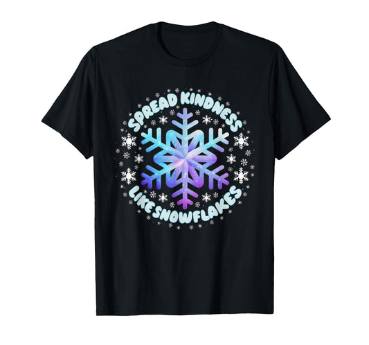 Spread Kindness Like Snowflakes Christmas Teacher Unity Day T-Shirt