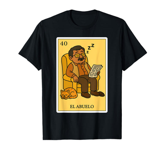 El Abuelo Dormilón | Spanish-Mexican Bingo Gifts for Abuela T-Shirt