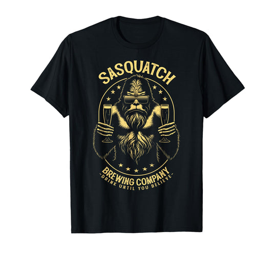 Bigfoot Beer Sasquatch Brewing Company Drink Believe T-Shirt