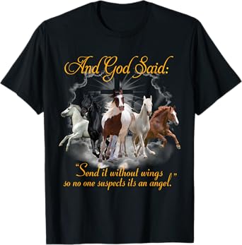 Horse Send It Without Wing T-Shirt