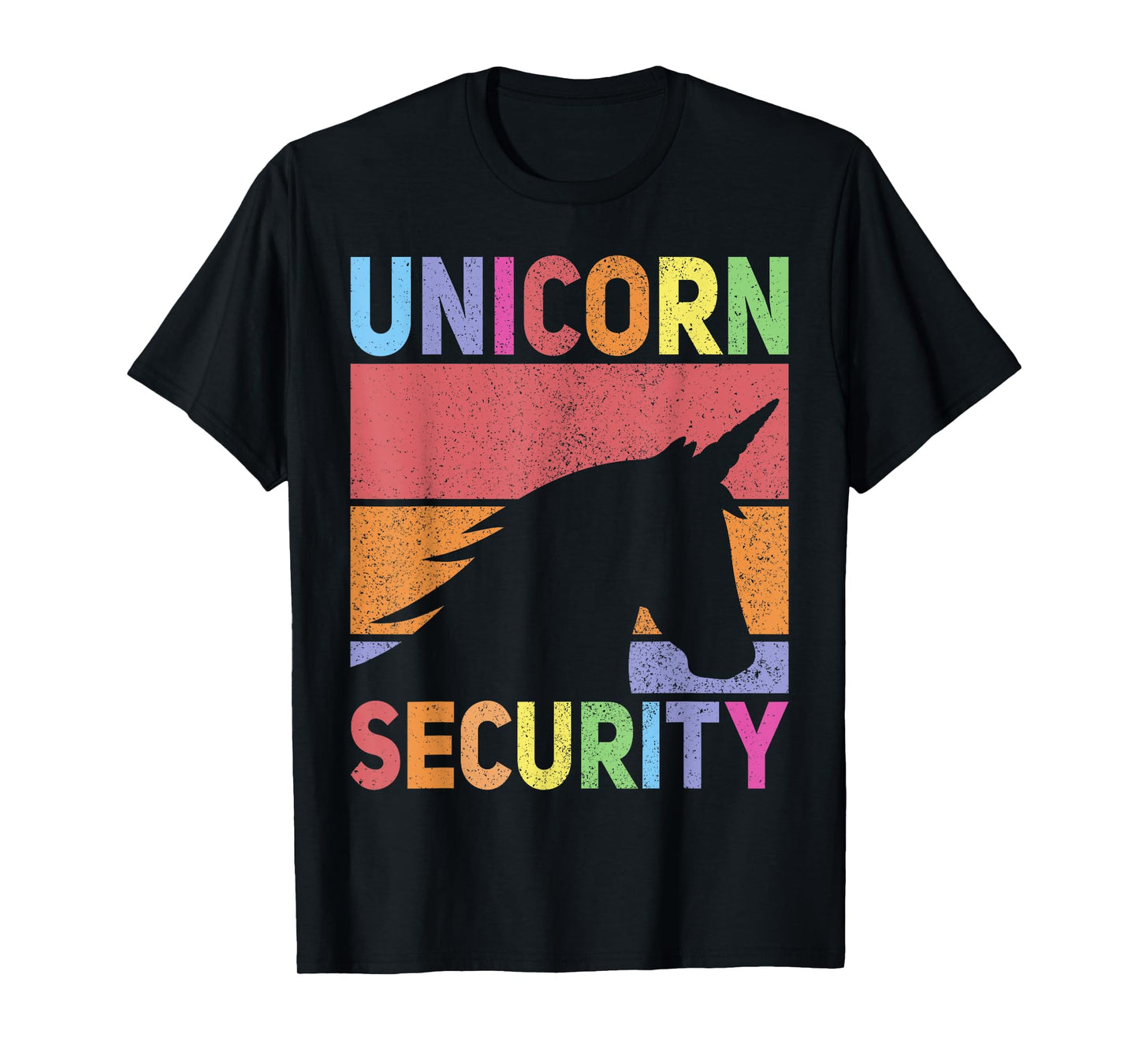 Unicorn Security Retro Unicorn Costume Men Women Unicorn T-Shirt