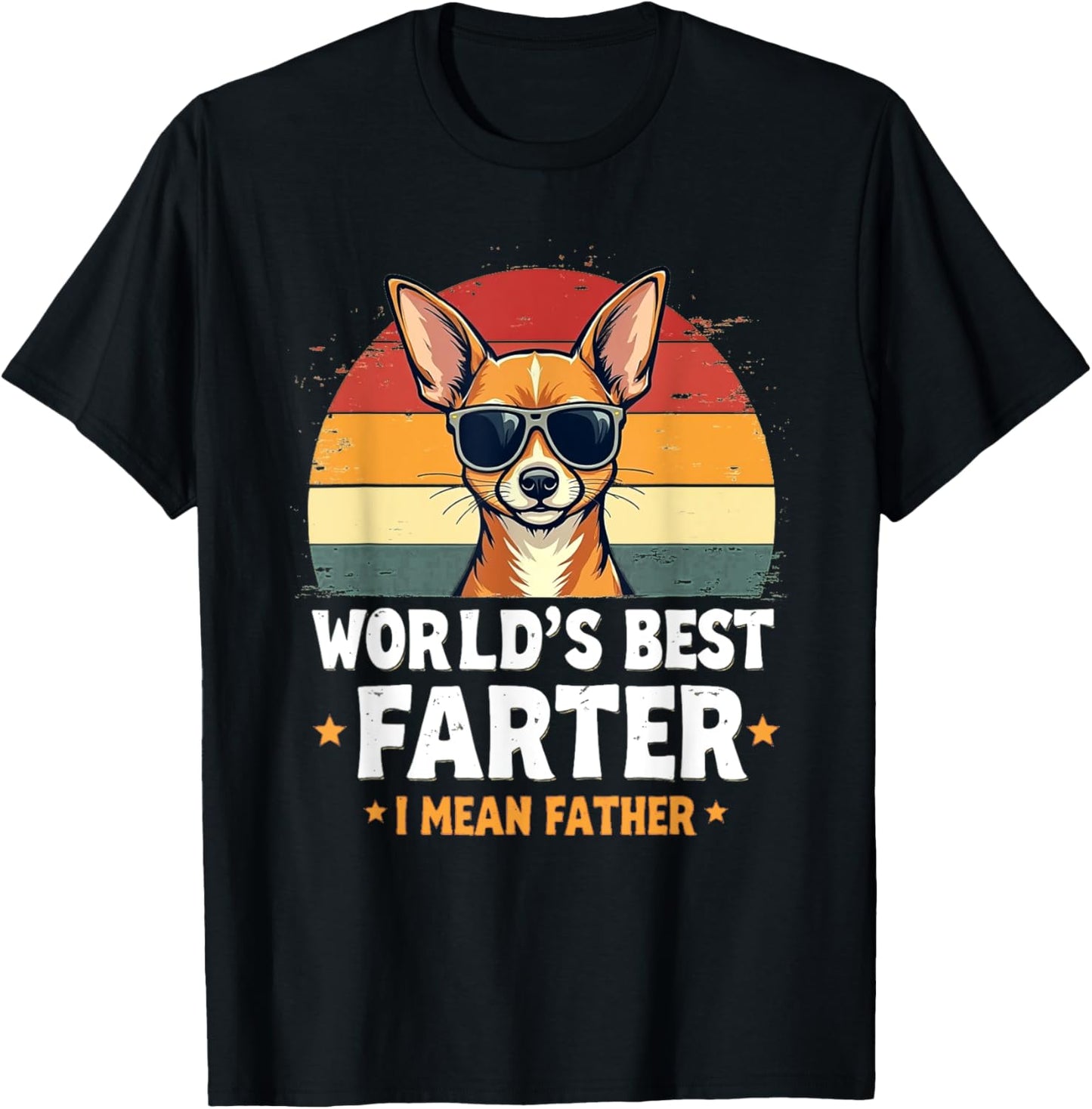 World's Best Farter I Mean Father Funny Fathers Day Dad Dog T-Shirt