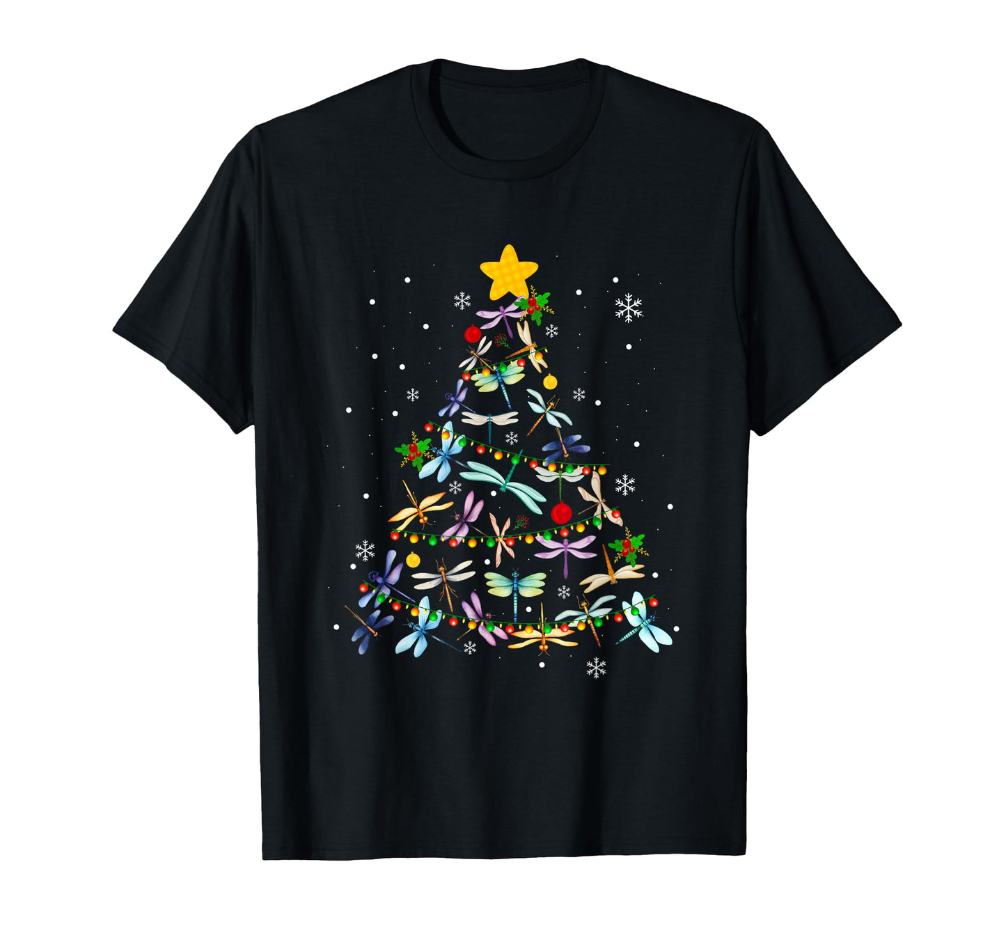 Funny Dragonfly Christmas Tree Ornaments Kids Men Women T-Shirt