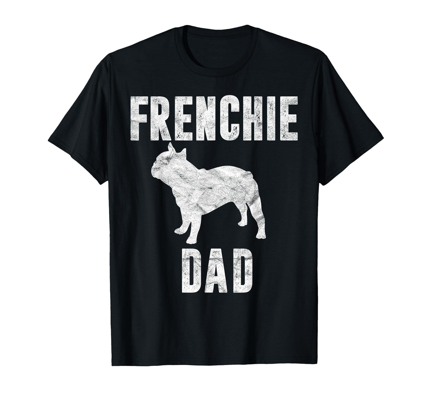 Vintage French Bulldog Dad Dog Daddy Frenchie Father T-Shirt