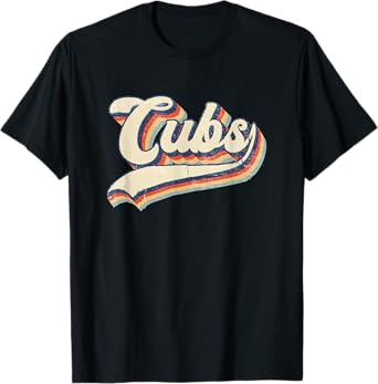 Cubs Sports Name Vintage Retro Gift Men Women Boy Girl T-Shirt