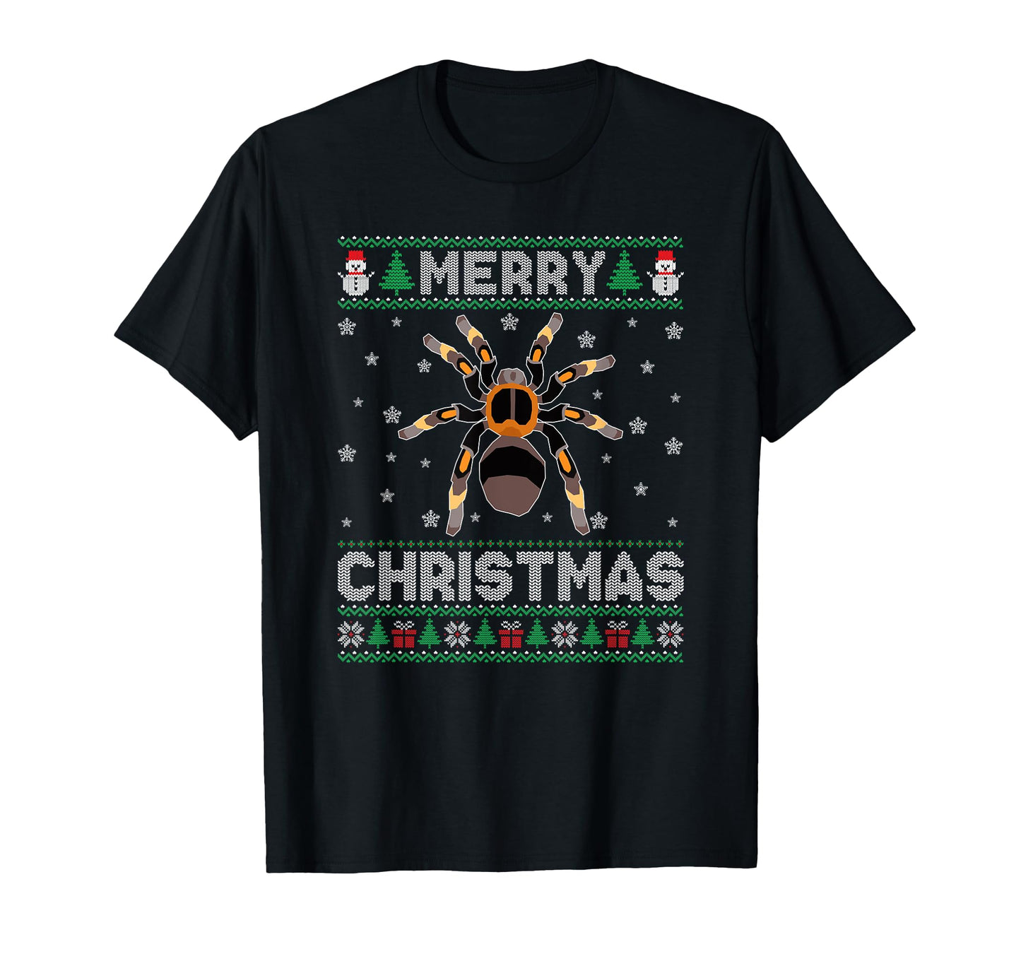 Tarantula Animal Men Women Kids Ugly Christmas Sweater T-Shirt