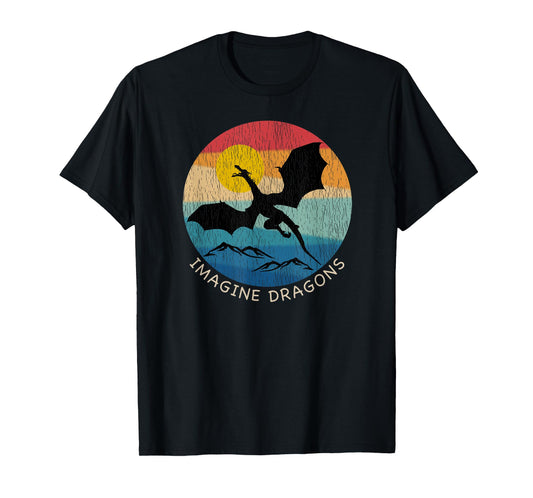 Imagine Magical and Mythical Fantasy Dragons T-Shirt