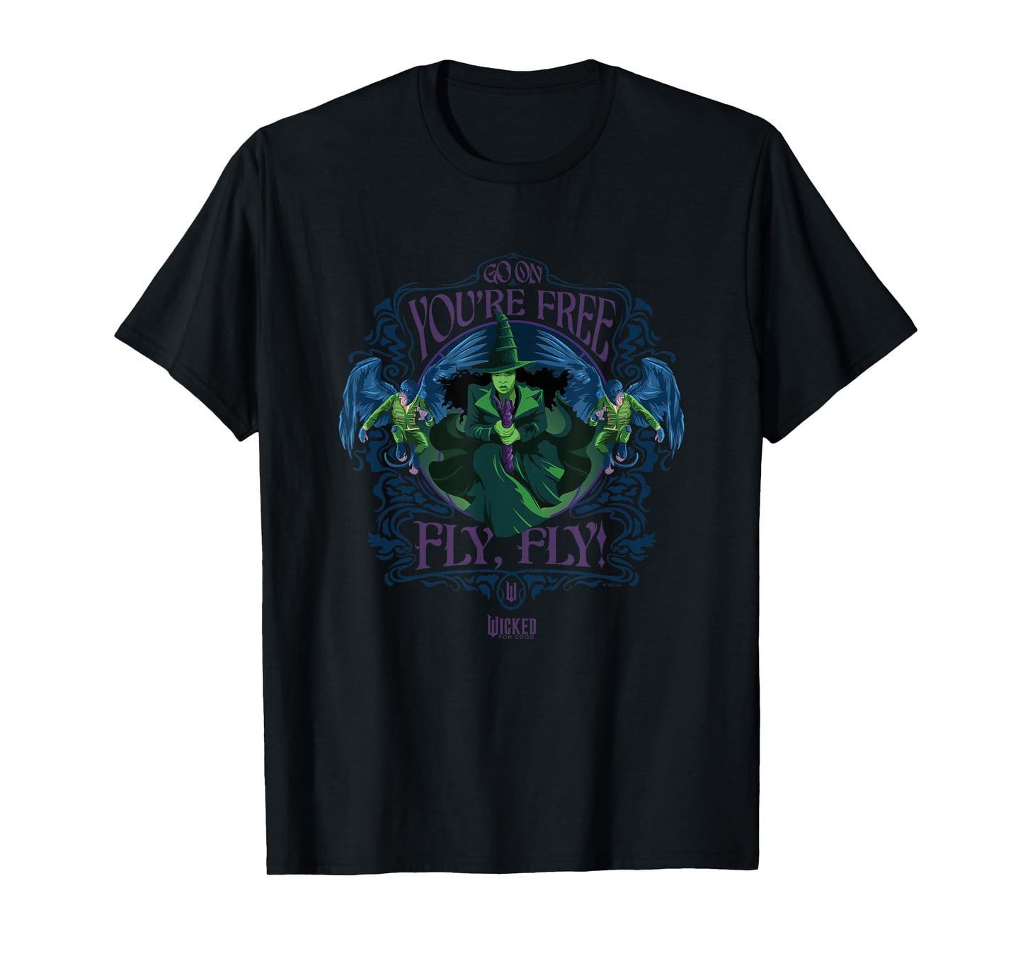 Wicked: For Good Elphaba You're Free Fly T-Shirt