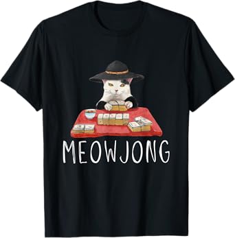 Cats Playing Mahjong T-Shirt