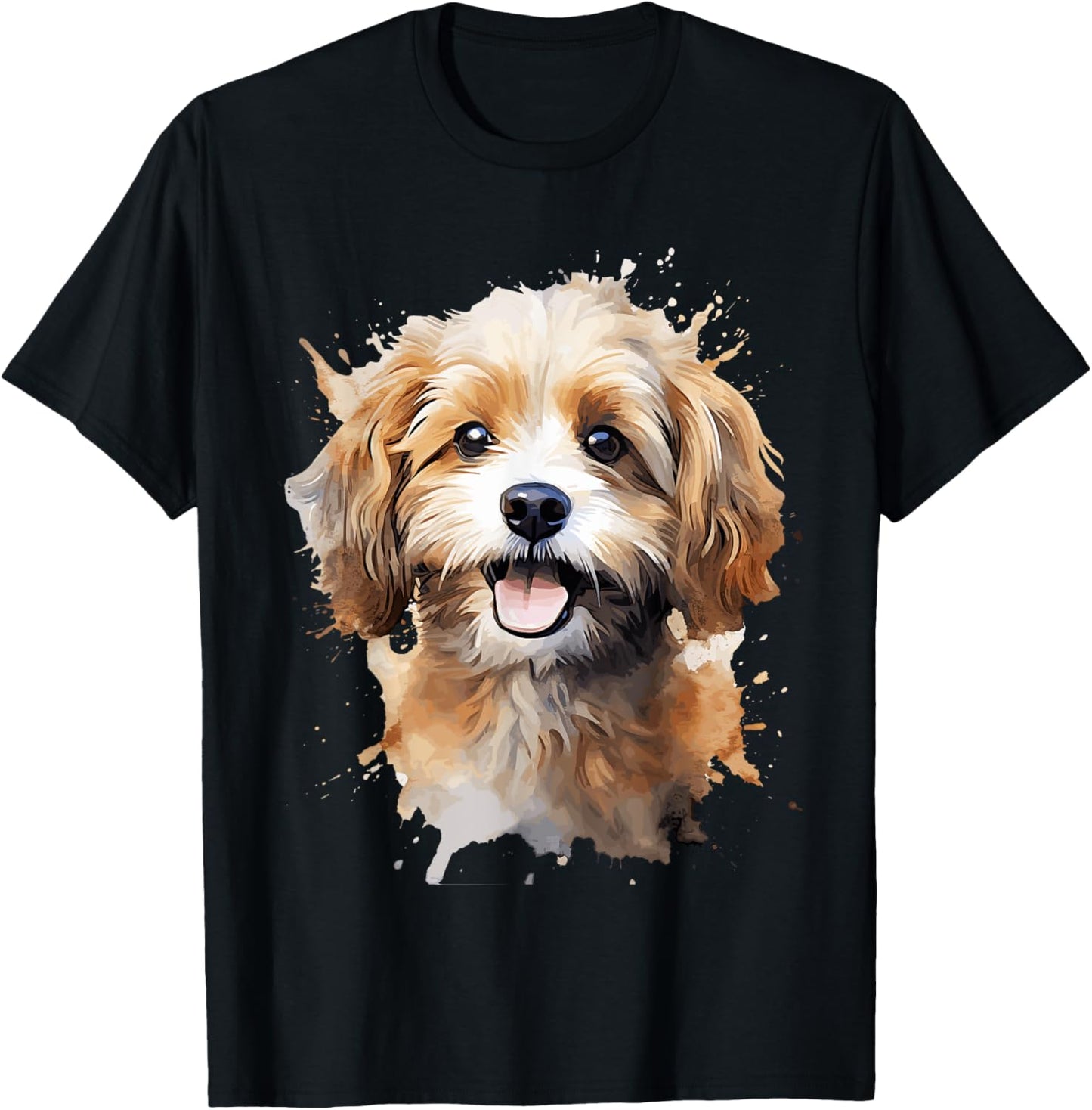 Cavachon Lovers Design Pop Art Cavachon Dog T-Shirt