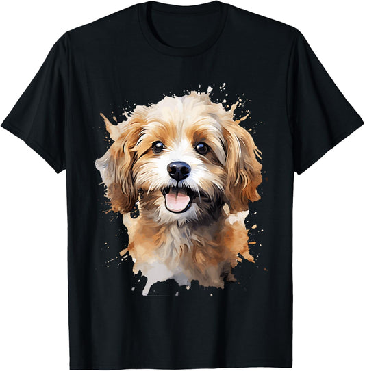 Cavachon Lovers Design Pop Art Cavachon Dog T-Shirt