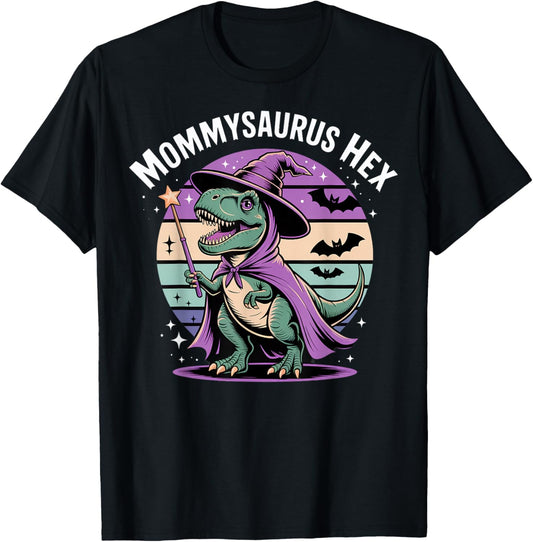 Mommysaurus Hex Halloween Design T-Shirt