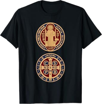 Saint Benedict Sacramental Medal Catholic T-Shirt