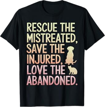 Save Rescue Adopt Foster Shelter Rescuing Animal Rescuer T-Shirt