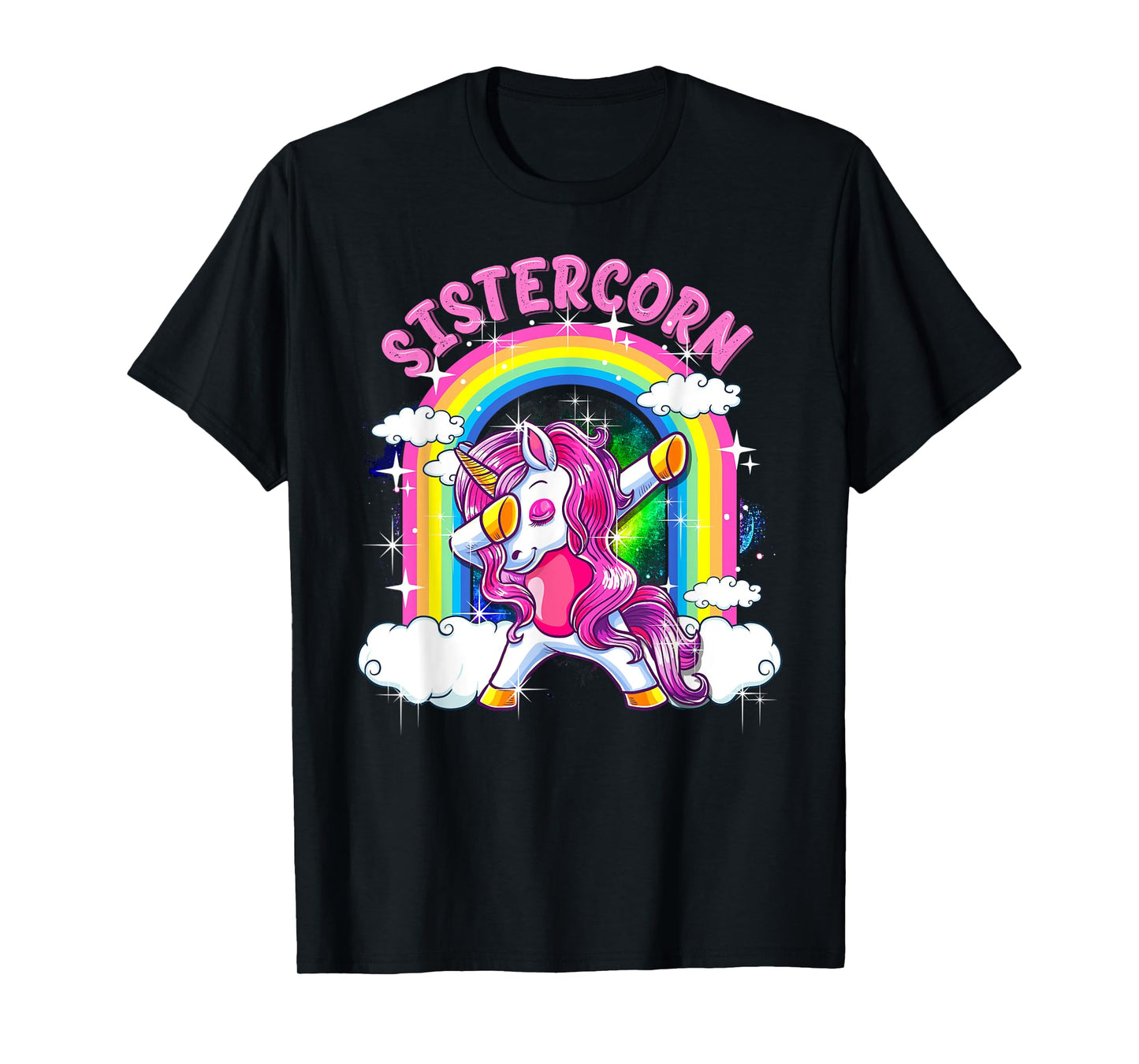 Sistercorn Shirt Dabbing Unicorn Cute Sister Gifts T-Shirt