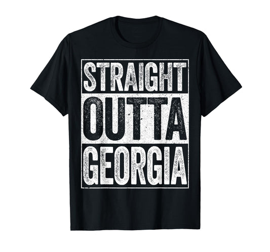 Straight Outta Georgia T-Shirt GA State Shirt T-Shirt