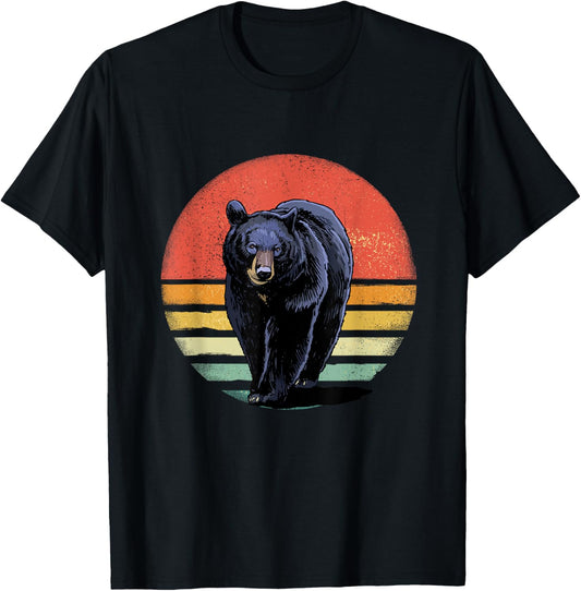 Retro Vintage Black Bear T-Shirt