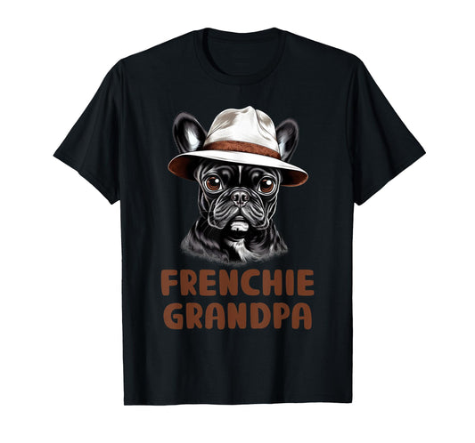 Frenchie Grandpa Dog Lover Gift Funny French Bulldog Owner T-Shirt