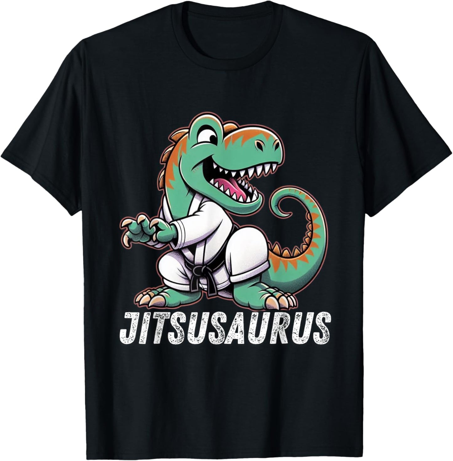 Jitsusaurus Funny BJJ T-Rex Martial Arts for Jiu Jitsu Funny T-Shirt