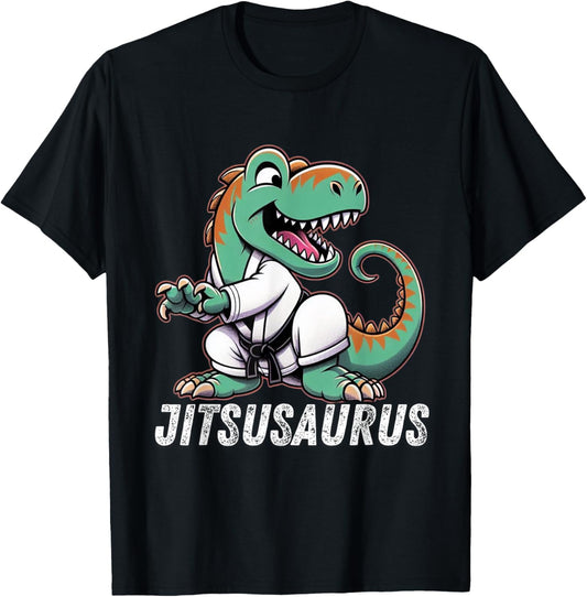 Jitsusaurus Funny BJJ T-Rex Martial Arts for Jiu Jitsu Funny T-Shirt