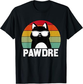 Pawdre Cat Dad Funny Cat Lover Best Cat Dad Ever T-Shirt