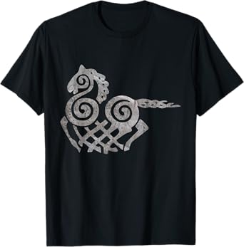 Sleipnir Odin's Horse Viking Nordic Sign Rune Symbol Tee T-Shirt