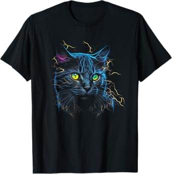 Funny Russian Blue Lover Colorful graphic Cat Dad Mom Women T-Shirt