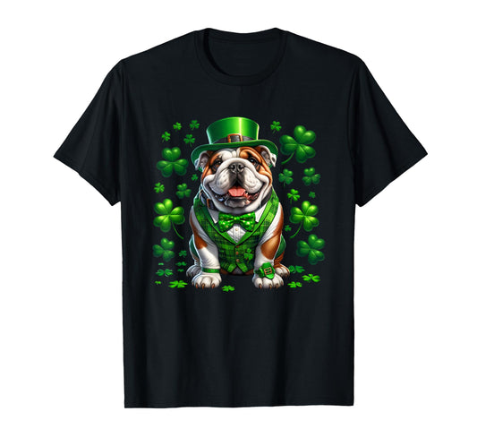 Funny Bulldog Dog St Patricks day irish Saint patrick Day T-Shirt