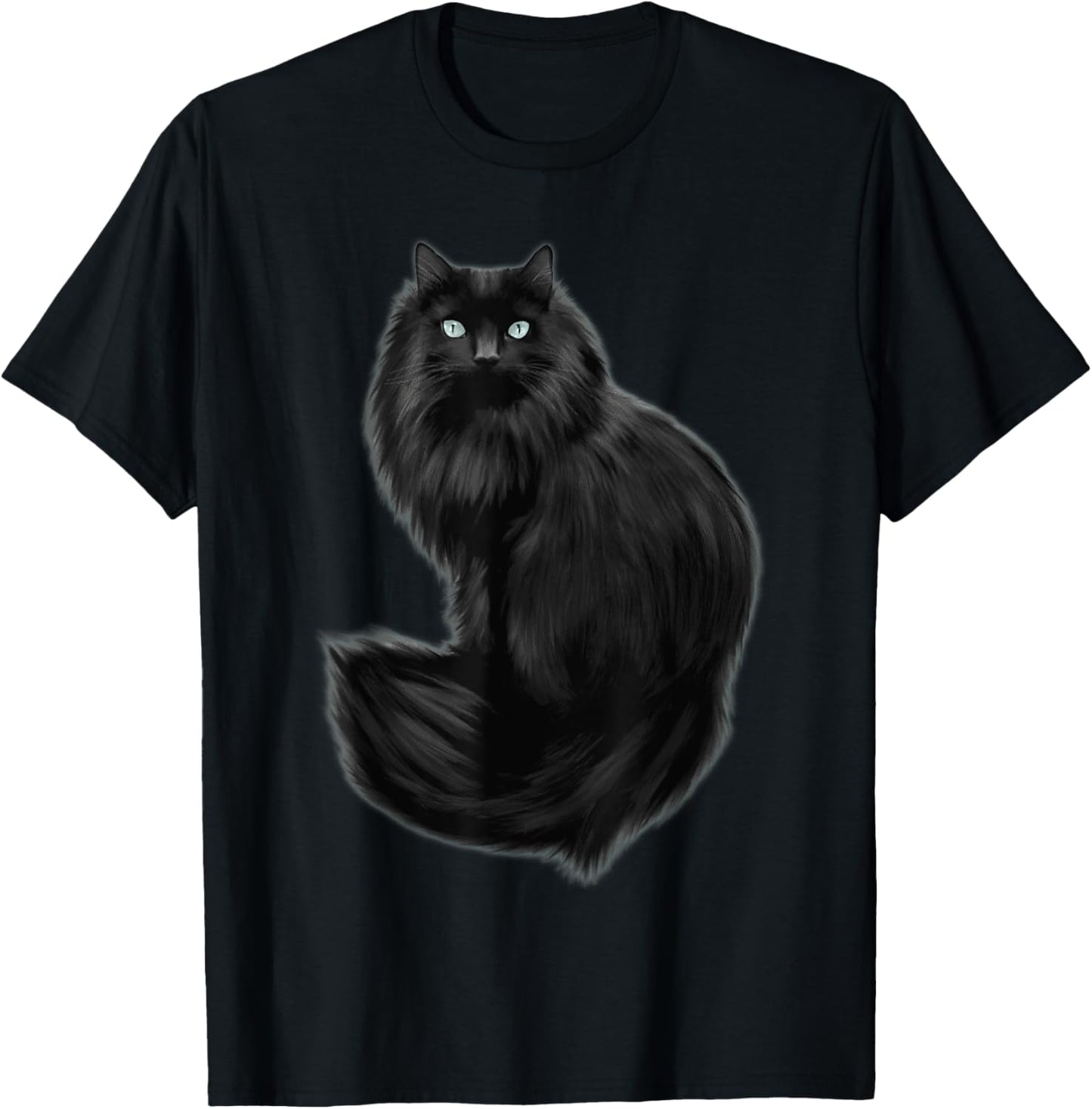 Beautiful Maine Coon Cat With Pretty Eyes Long Hair Cat T-Shirt