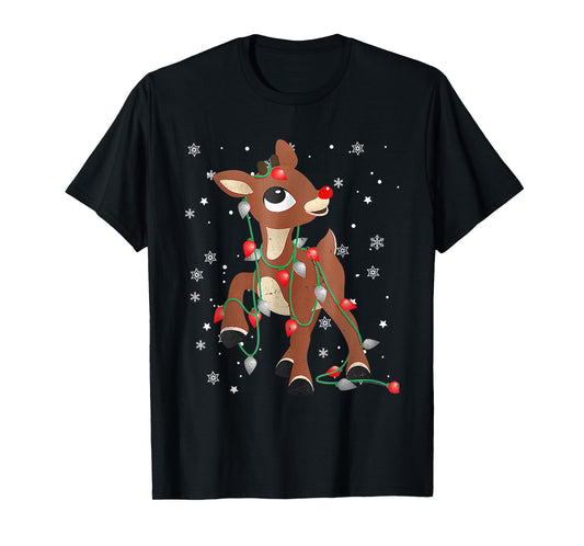 Rudolph The Red Nose Reindeer For Kids And Christmas Fan T-Shirt