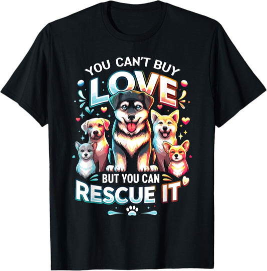 Cute Dog Rescue Lover Dog Breeds Rescued Dog T-Shirt