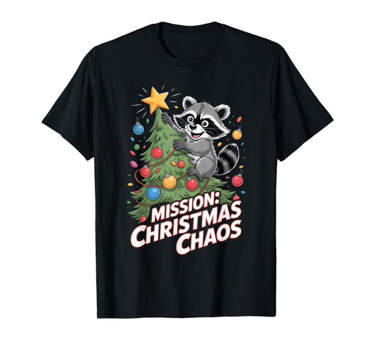 Funny Raccoon Christmas Trash Panda Xmas T-Shirt