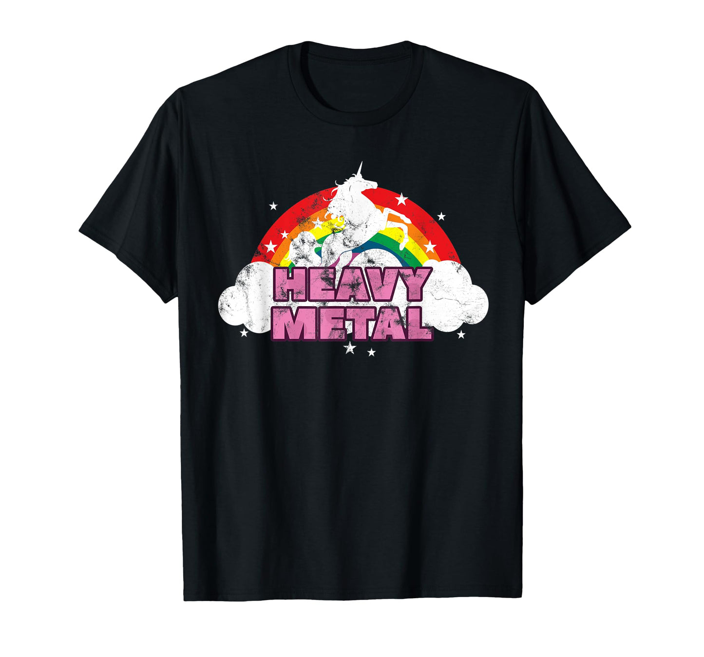 Cute Heavy Metal Unicorn Graphic Men Woman Kids T-Shirt