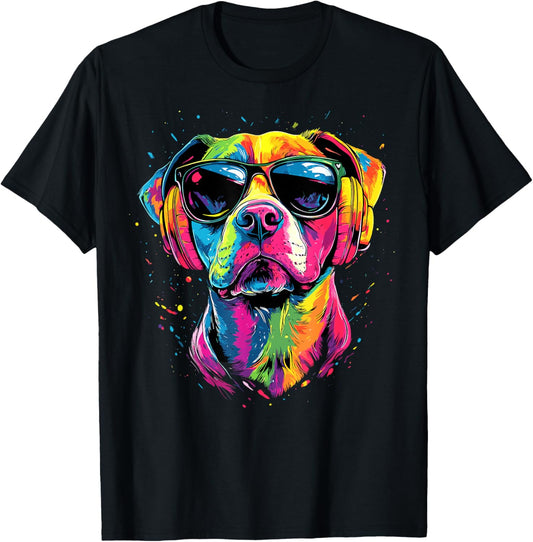 Pitbull with Sunglasses Pittie American Pit Bull Terrier T-Shirt